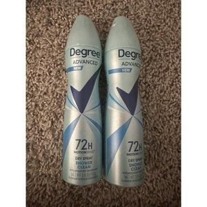 2X Degree MotionSense Dry Spray Antiperspirant, Shower Clean 3.8 oz